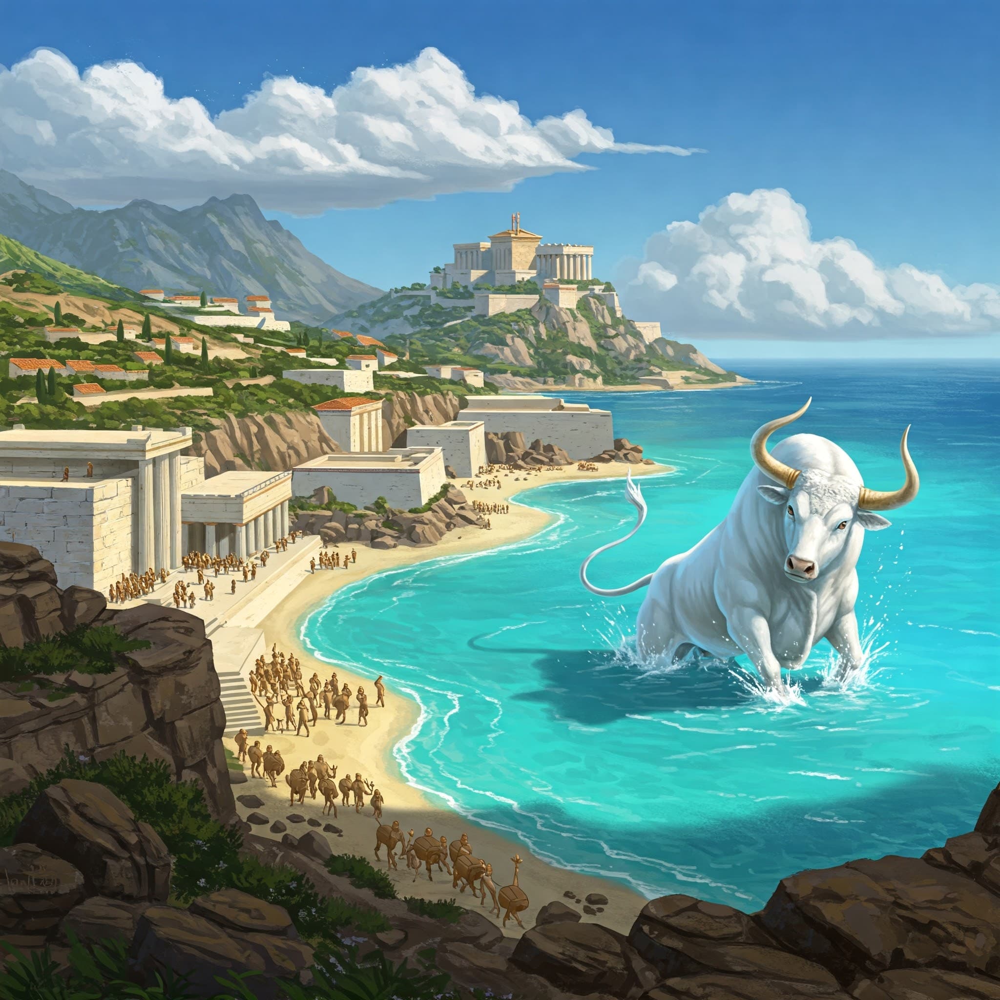 Ilustración de El Minotauro - parte 1