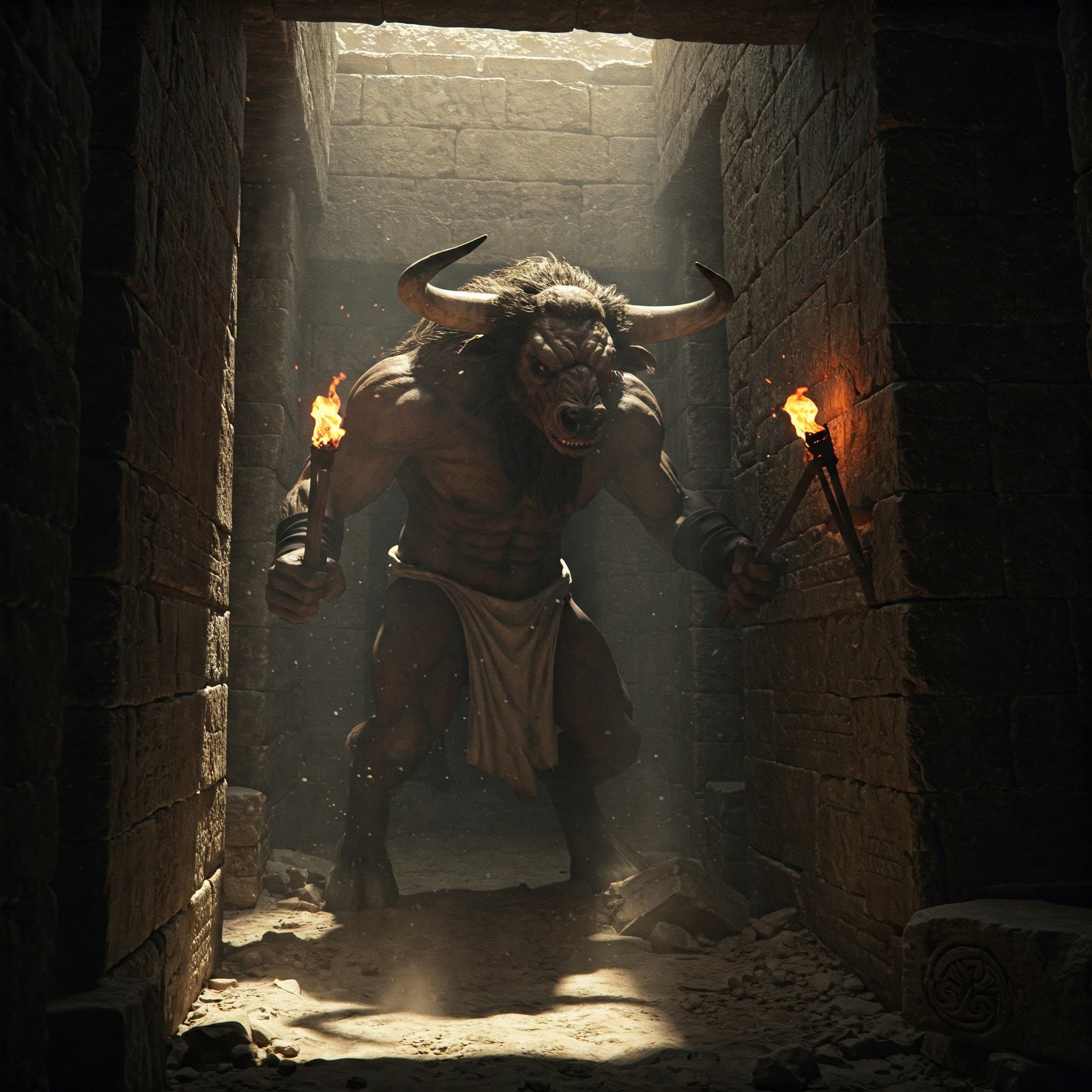 Ilustración de El Minotauro - parte 3