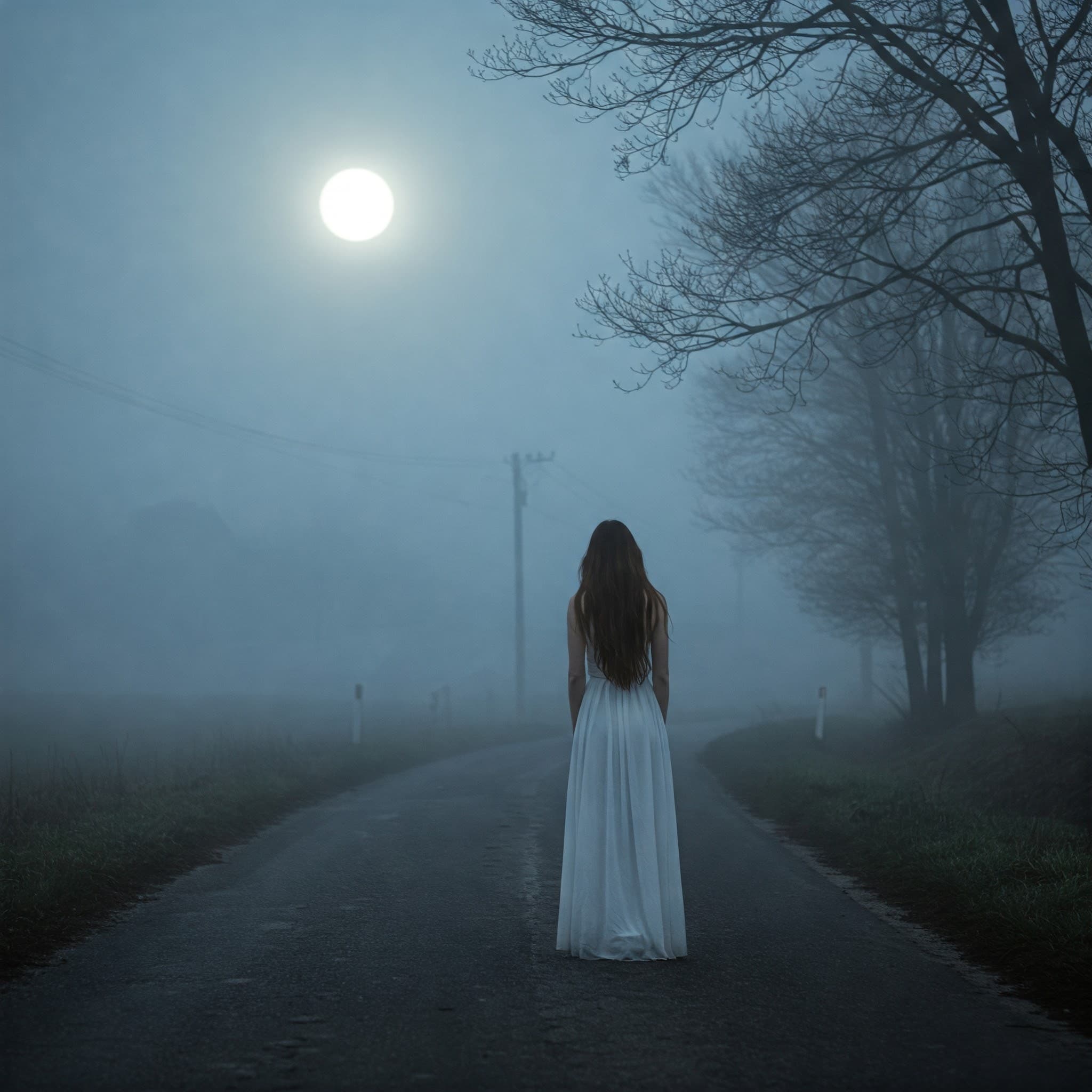 Ilustración de La Dama de Blanco - parte 1