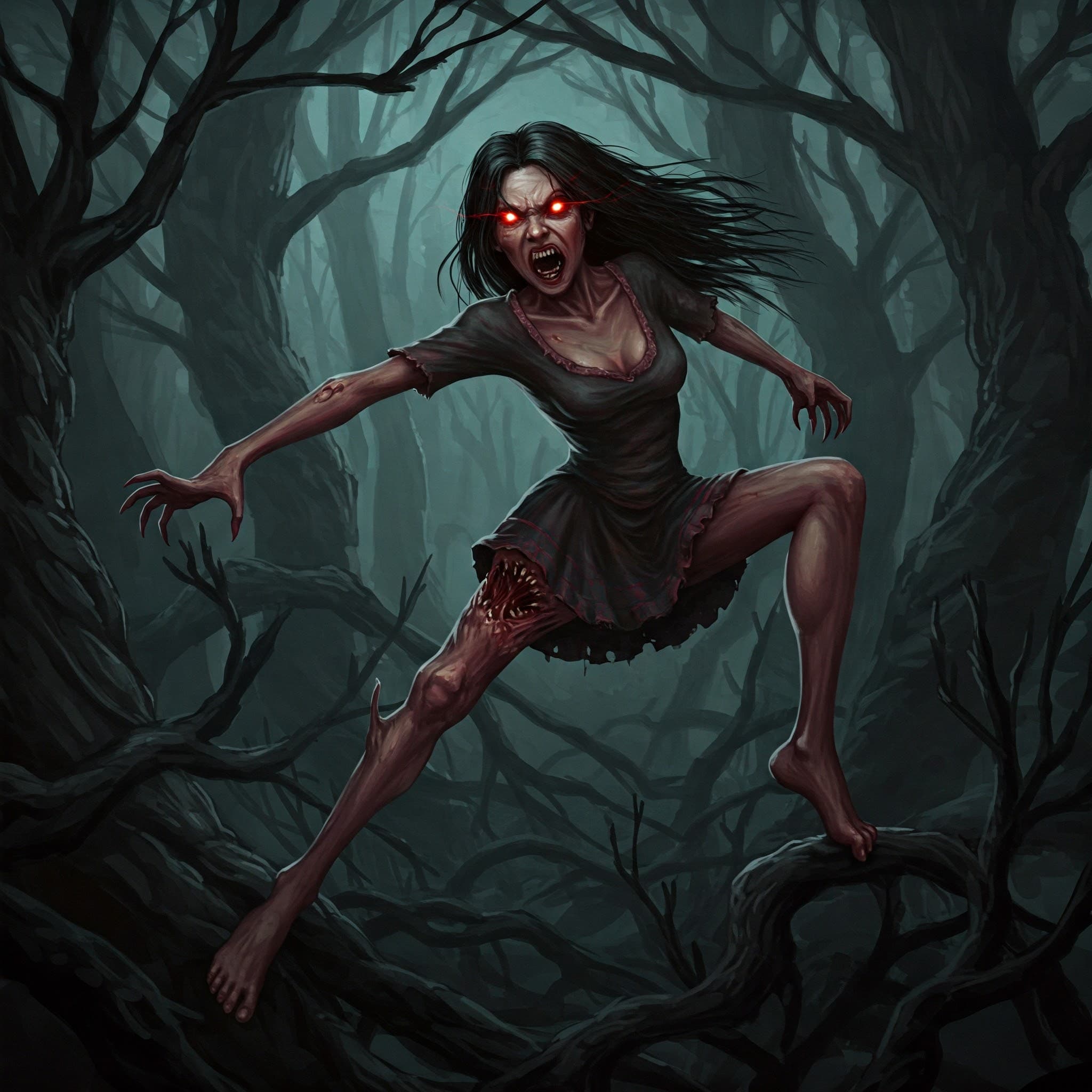 Ilustración de La Patasola - parte 3